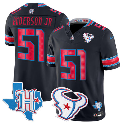 Men's Houston Texans 2026 "Rivalries" Vapor Limited Jersey - Texas Patch - All Stitched