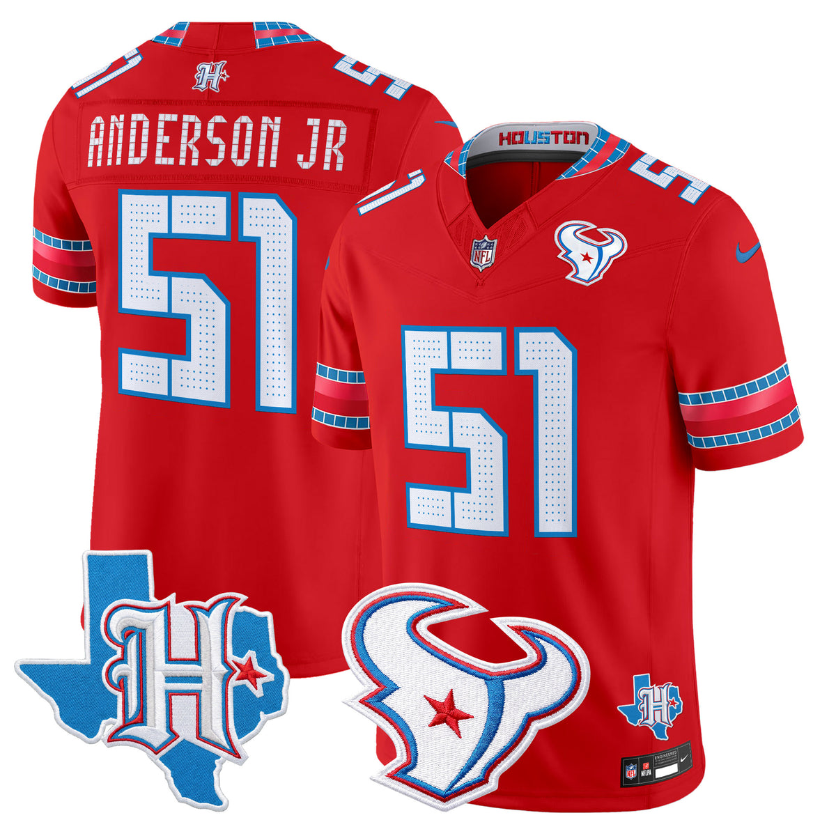 Men's Houston Texans 2026 "Rivalries" Vapor Limited Jersey - Texas Patch - All Stitched