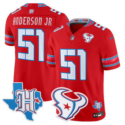 Men's Houston Texans 2026 "Rivalries" Vapor Limited Jersey - Texas Patch - All Stitched