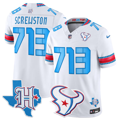 Men's Houston Texans 2026 "Rivalries" Vapor Limited Jersey - Texas Patch - All Stitched