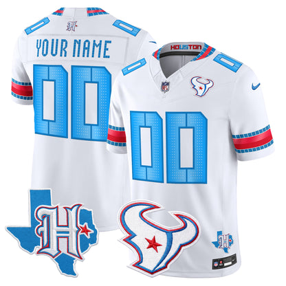 Houston Texans 2026 "Rivalries" Vapor Limited Custom Jersey - Texas Patch - All Stitched