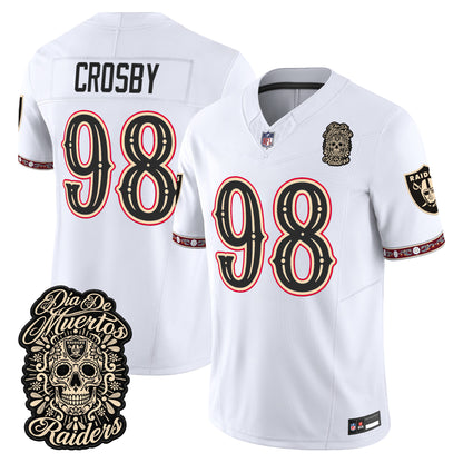 Las Vegas Raiders Día de los Muertos Vapor Limited Jersey - Stitched