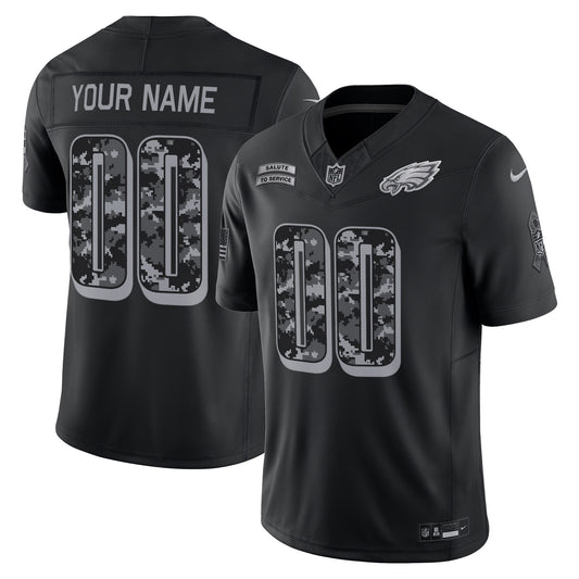 Philadelphia Eagles 2026 Salute to Service Vapor Limited Custom Jersey - Stitched