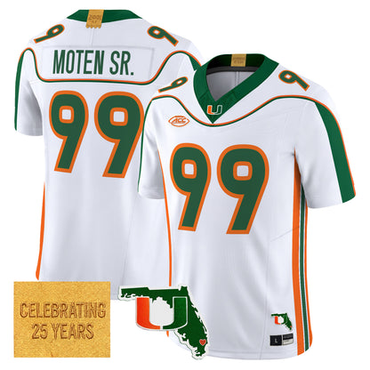 Miami Hurricanes 2001 Throwback Vapor Limited Jersey - Florida Patch - Stitched