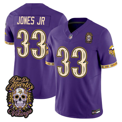 Minnesota Vikings Día de los Muertos Vapor Limited Jersey - Stitched