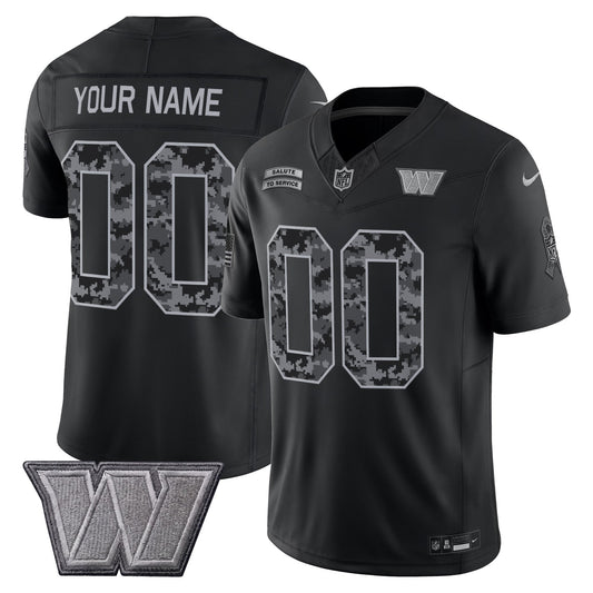 Washington Commanders 2026 Salute to Service Vapor Limited Custom Jersey - Stitched