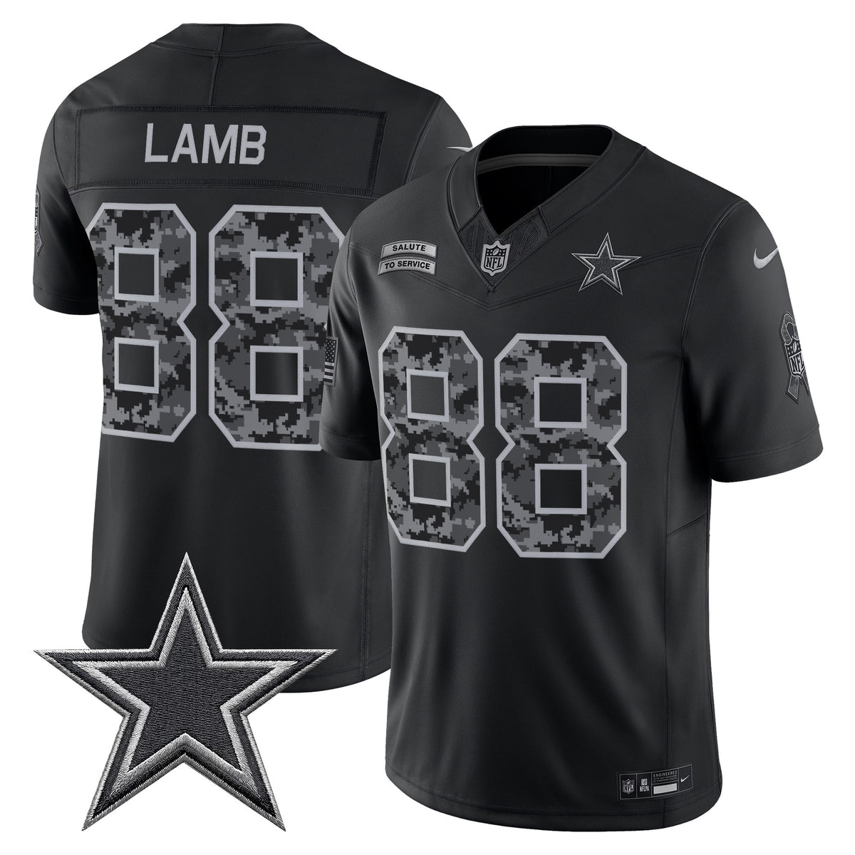 Dallas Cowboys 2026 Salute to Service Vapor Limited Jersey - All Stitched