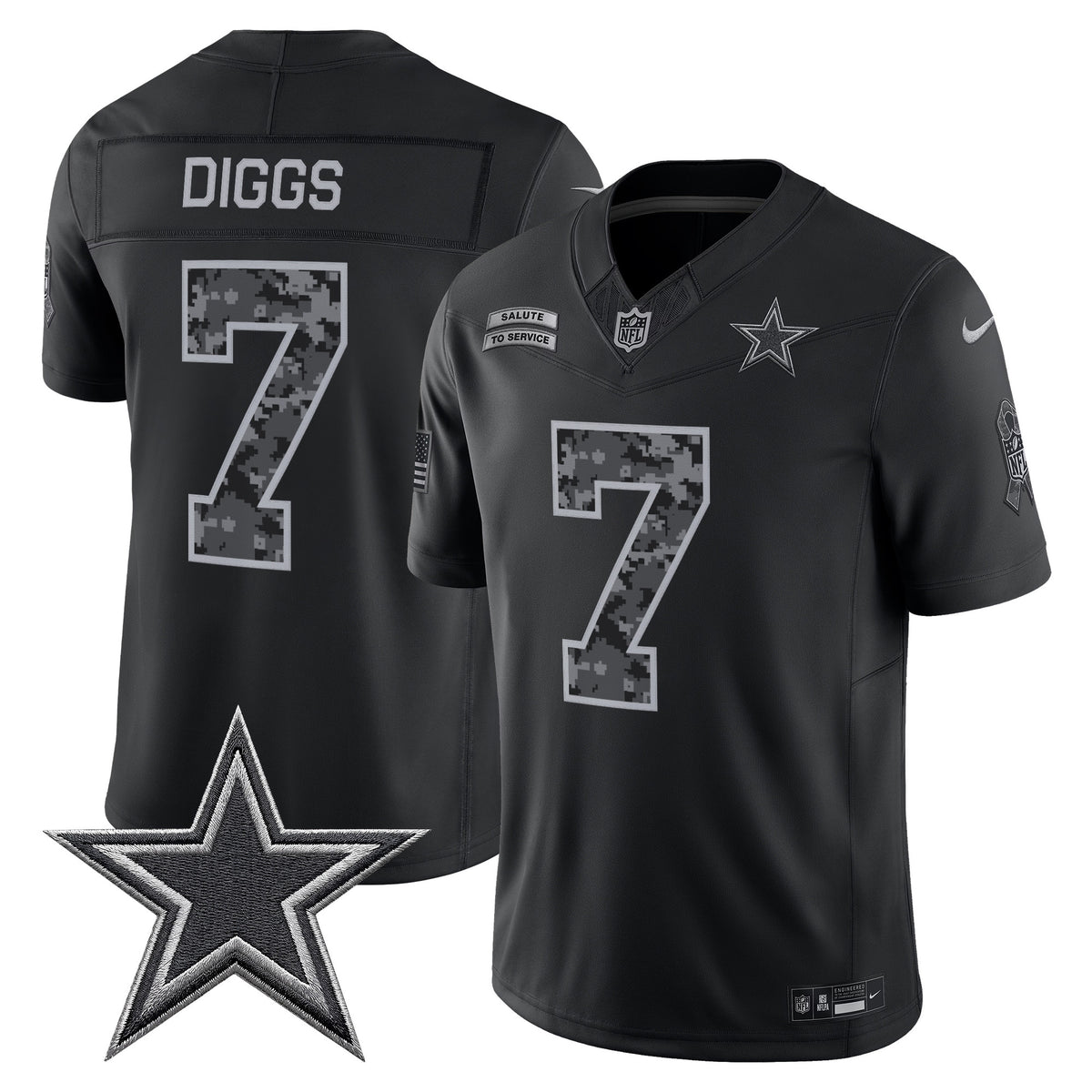 Dallas Cowboys 2026 Salute to Service Vapor Limited Jersey - All Stitched
