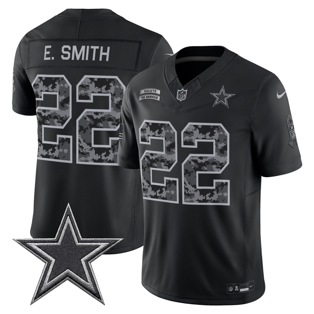 Dallas Cowboys 2026 Salute to Service Vapor Limited Jersey - All Stitched