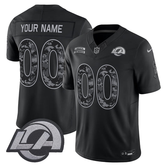 Los Angeles Rams 2026 Salute to Service Vapor Limited Custom Jersey - Stitched