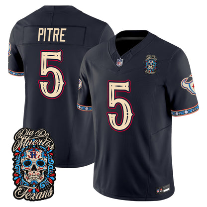  Houston Texans Día de los Muertos Vapor Limited Jersey - Stitched