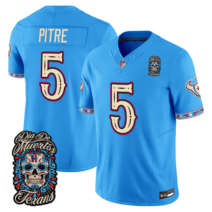  Houston Texans Día de los Muertos Vapor Limited Jersey - Stitched
