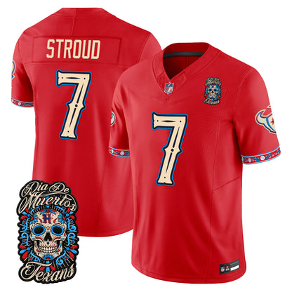  Houston Texans Día de los Muertos Vapor Limited Jersey - Stitched
