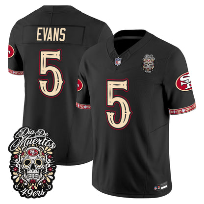  San Francisco 49ers Día de los Muertos Vapor Limited Jersey - Stitched