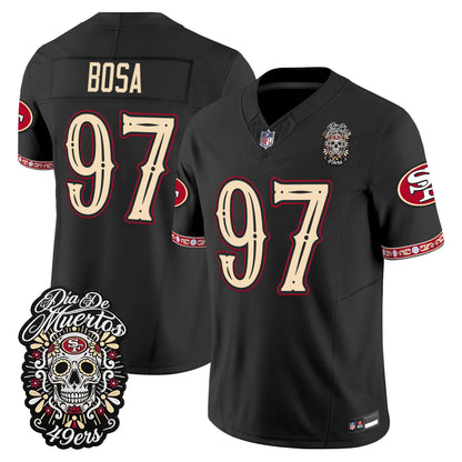  San Francisco 49ers Día de los Muertos Vapor Limited Jersey - Stitched