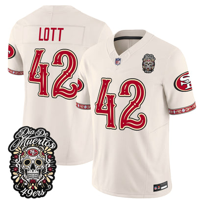  San Francisco 49ers Día de los Muertos Vapor Limited Jersey - Stitched