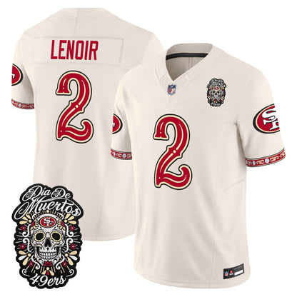  San Francisco 49ers Día de los Muertos Vapor Limited Jersey - Stitched