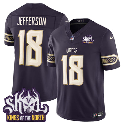 Men's Minnesota Vikings 2026 "Rivalries" Vapor Limited Jersey - Kings Of The North Patch - All Stitched