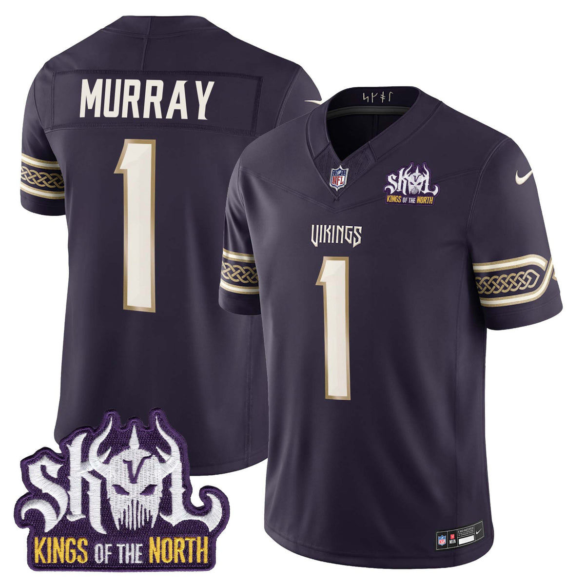 Men's Minnesota Vikings 2026 "Rivalries" Vapor Limited Jersey - Kings Of The North Patch - All Stitched