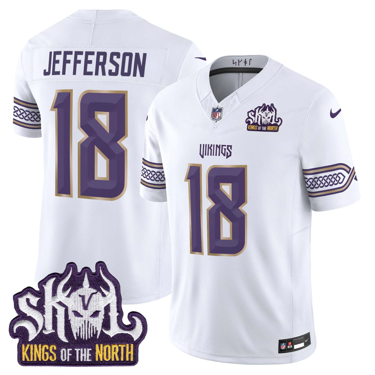 Men's Minnesota Vikings 2026 "Rivalries" Vapor Limited Jersey - Kings Of The North Patch - All Stitched