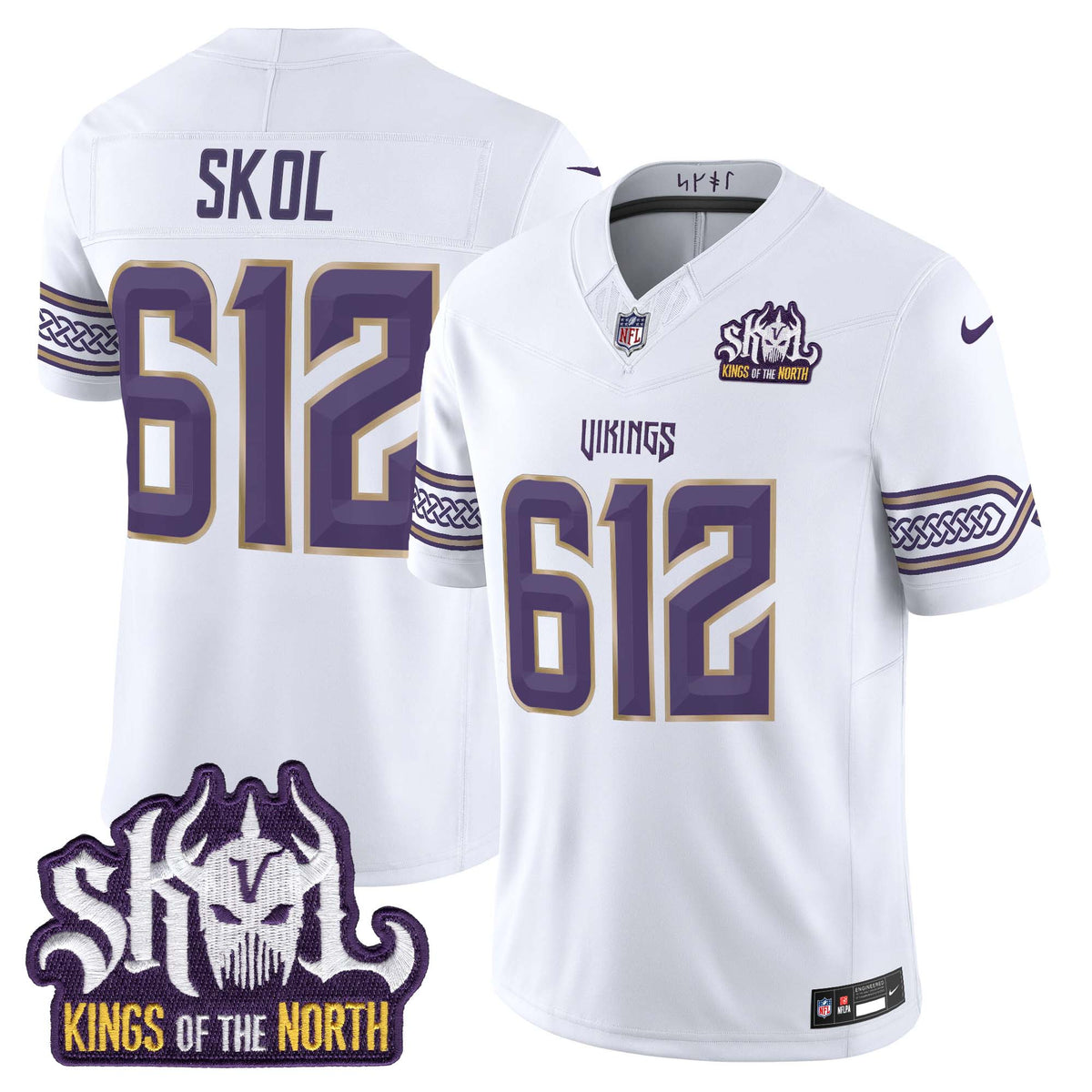 Men's Minnesota Vikings 2026 "Rivalries" Vapor Limited Jersey - Kings Of The North Patch - All Stitched