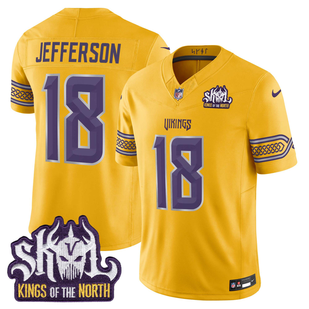 Men's Minnesota Vikings 2026 "Rivalries" Vapor Limited Jersey - Kings Of The North Patch - All Stitched