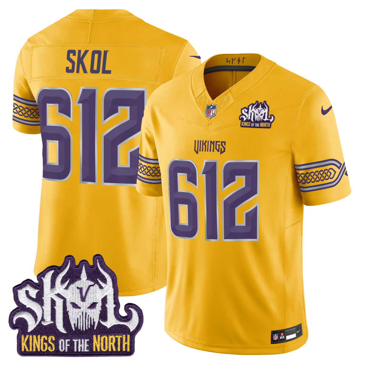 Men's Minnesota Vikings 2026 "Rivalries" Vapor Limited Jersey - Kings Of The North Patch - All Stitched