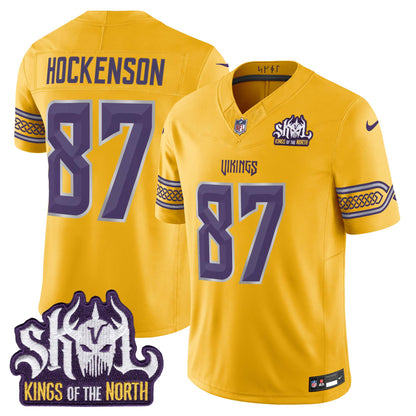 Men's Minnesota Vikings 2026 "Rivalries" Vapor Limited Jersey - Kings Of The North Patch - All Stitched