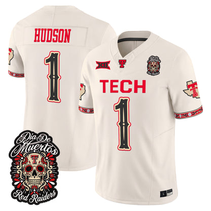  Texas Tech Red Raiders Día de los Muertos Vapor Limited Jersey - Stitched
