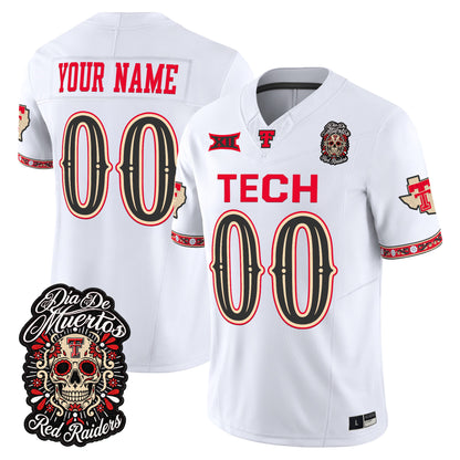 Texas Tech Red Raiders Día de los Muertos Vapor Limited Custom Jersey - Stitched