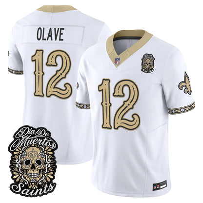  New Orleans Saints Día de los Muertos Vapor Limited Jersey - Stitched