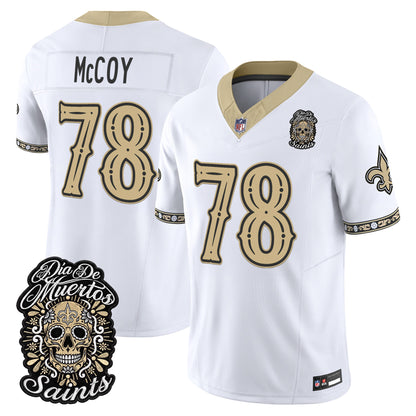  New Orleans Saints Día de los Muertos Vapor Limited Jersey - Stitched