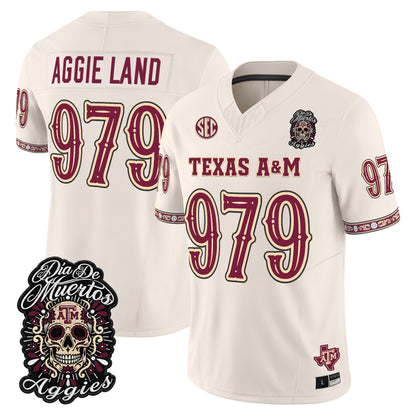  Texas A&M Aggies Día de los Muertos Vapor Limited Jersey - Stitched