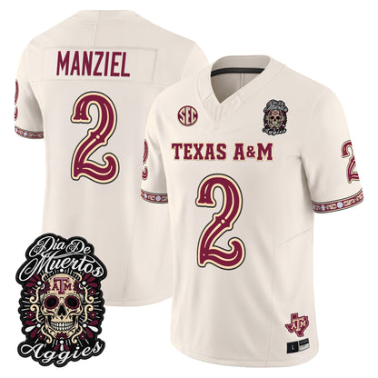  Texas A&M Aggies Día de los Muertos Vapor Limited Jersey - Stitched
