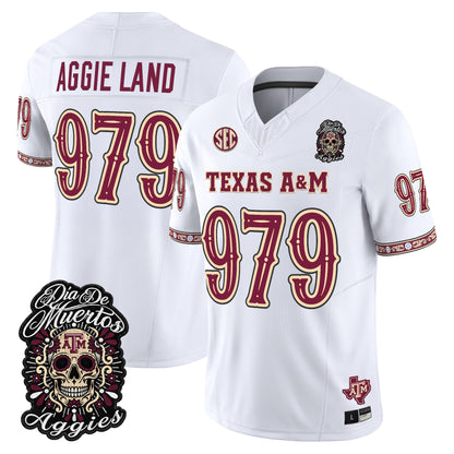  Texas A&M Aggies Día de los Muertos Vapor Limited Jersey - Stitched