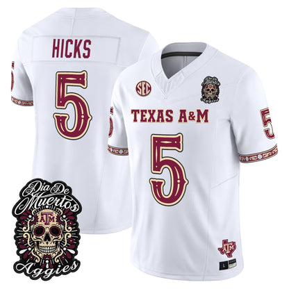  Texas A&M Aggies Día de los Muertos Vapor Limited Jersey - Stitched