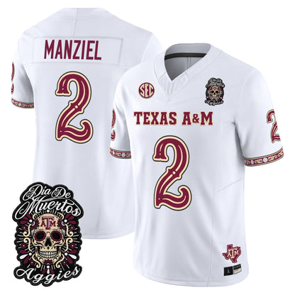  Texas A&M Aggies Día de los Muertos Vapor Limited Jersey - Stitched
