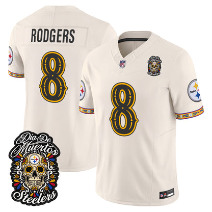  Pittsburgh Steelers Día de los Muertos Vapor Limited Jersey - Stitched