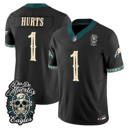  Philadelphia Eagles Día de los Muertos Vapor Limited Jersey - Stitched