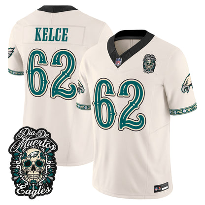  Philadelphia Eagles Día de los Muertos Vapor Limited Jersey - Stitched