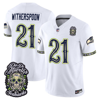  Seattle Seahawks Día de los Muertos Vapor Limited Jersey - Stitched