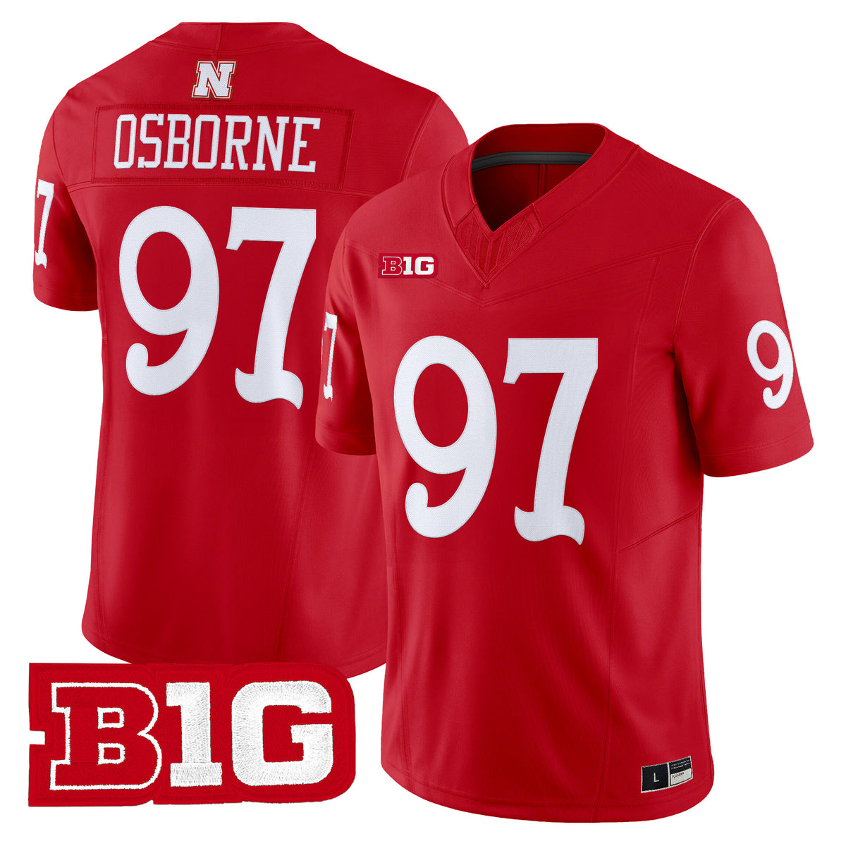 Nebraska Cornhuskers 1962 Throwback Vapor Limited Jersey - All Stitched