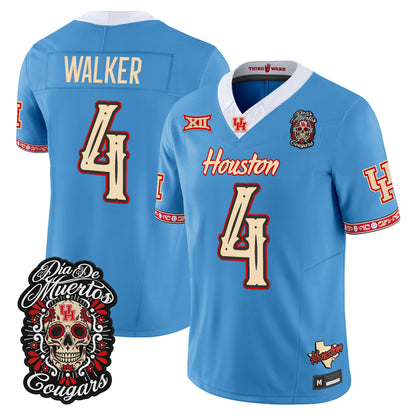 Houston Cougars Día de los Muertos Vapor Limited Jersey - Stitched