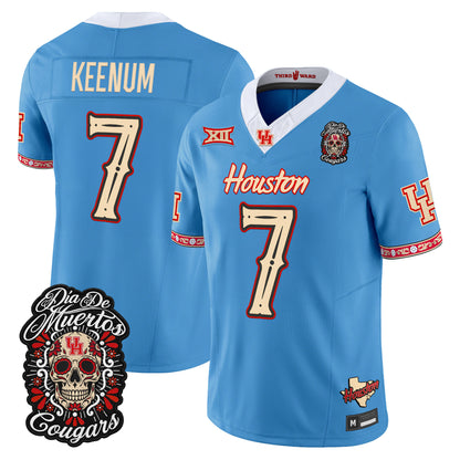  Houston Cougars Día de los Muertos Vapor Limited Jersey - Stitched