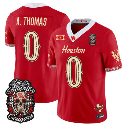Men's Houston Cougars Día de los Muertos Vapor Limited Jersey - All Stitched