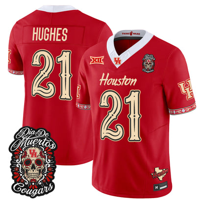  Houston Cougars Día de los Muertos Vapor Limited Jersey - Stitched