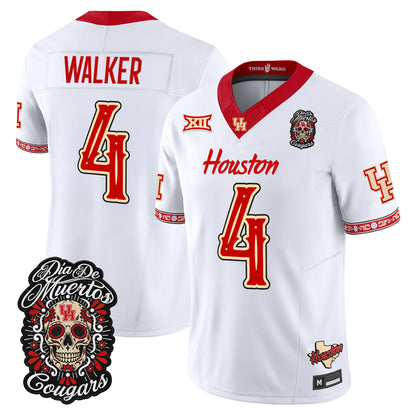 Men's Houston Cougars Día de los Muertos Vapor Limited Jersey - All Stitched