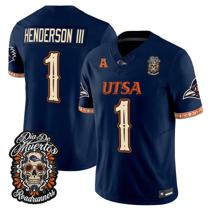 Men's UTSA Roadrunners Día de los Muertos Vapor Limited Jersey - All Stitched