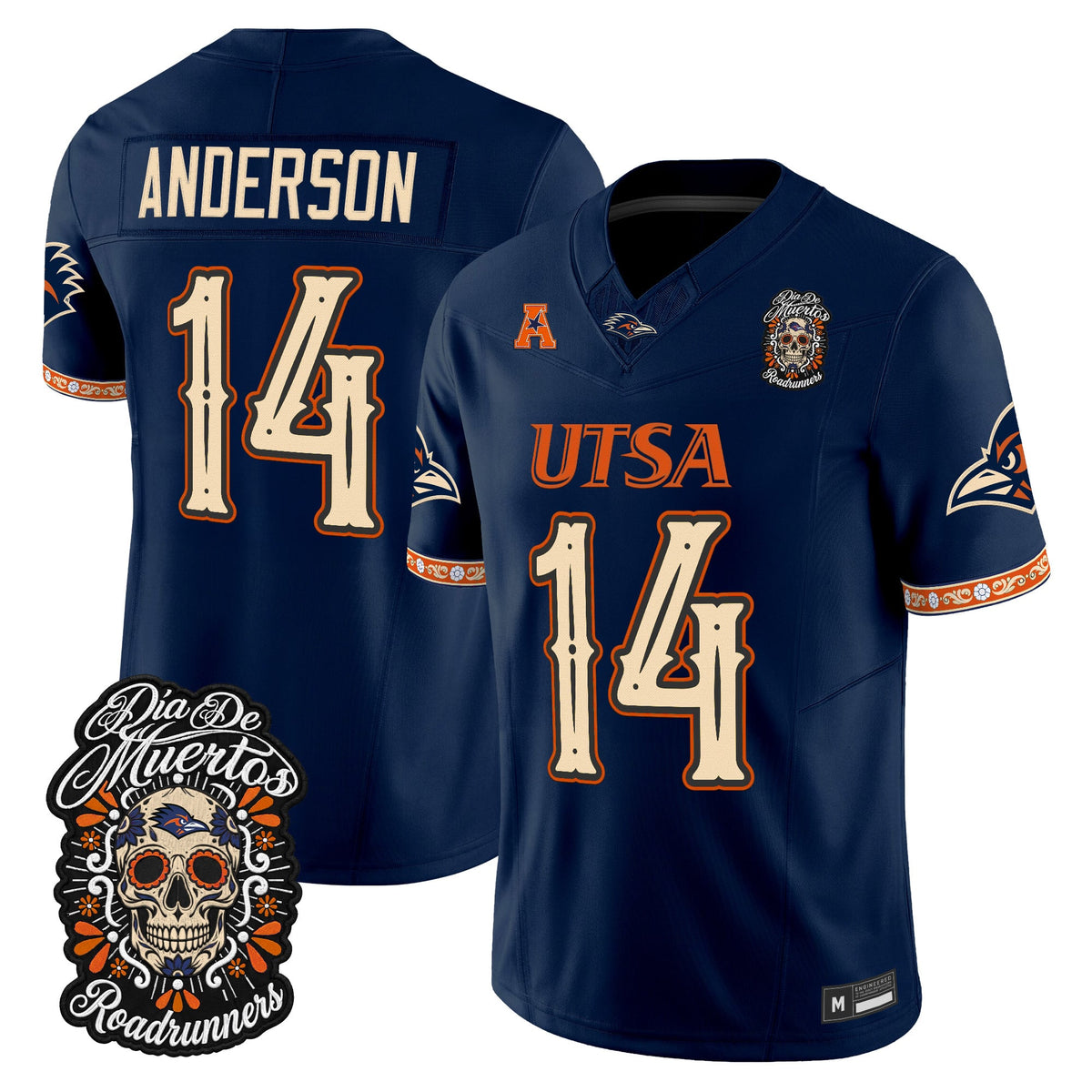 Men's UTSA Roadrunners Día de los Muertos Vapor Limited Jersey - All Stitched