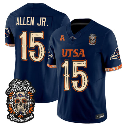  UTSA Roadrunners Día de los Muertos Vapor Limited Jersey - Stitched